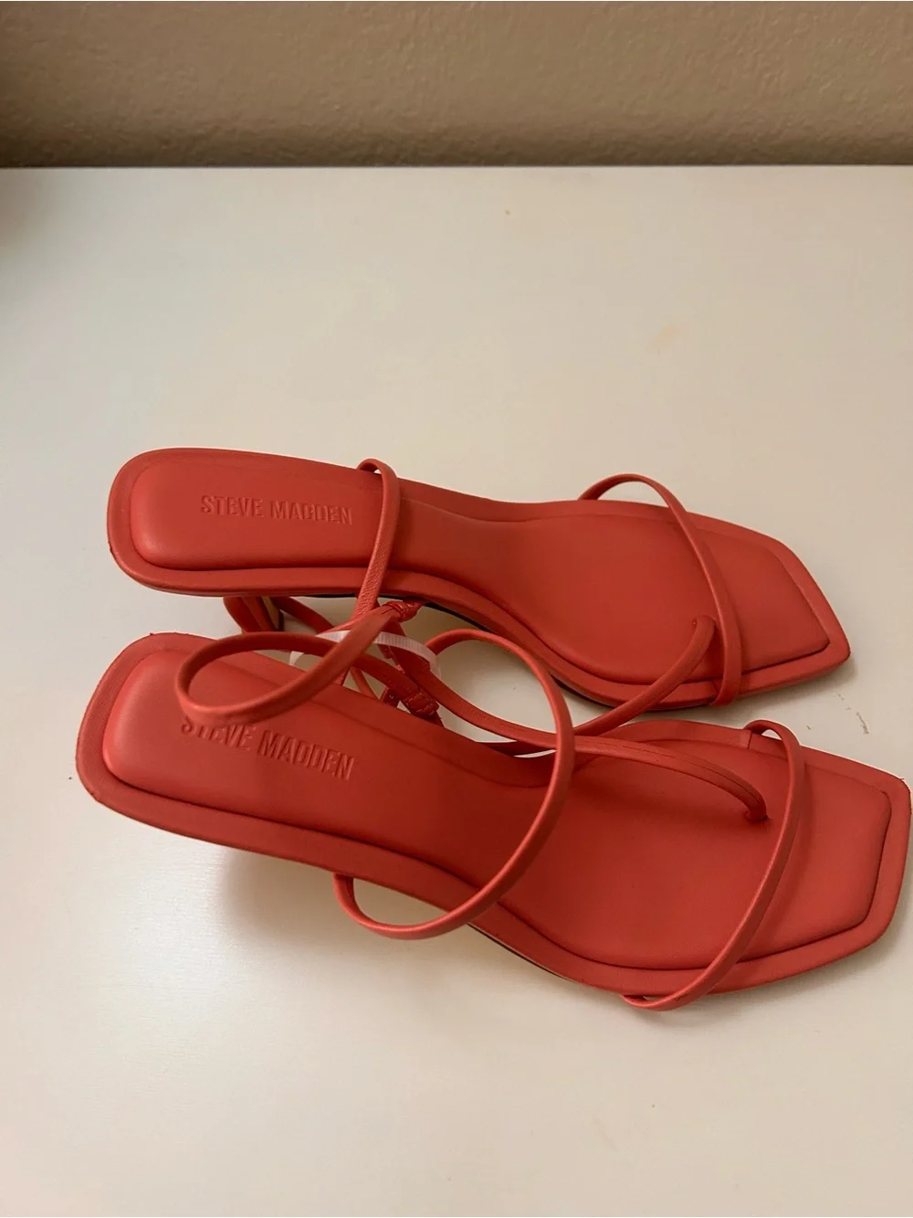 Steve Madden Coral Strappy Square-Toe Sandals